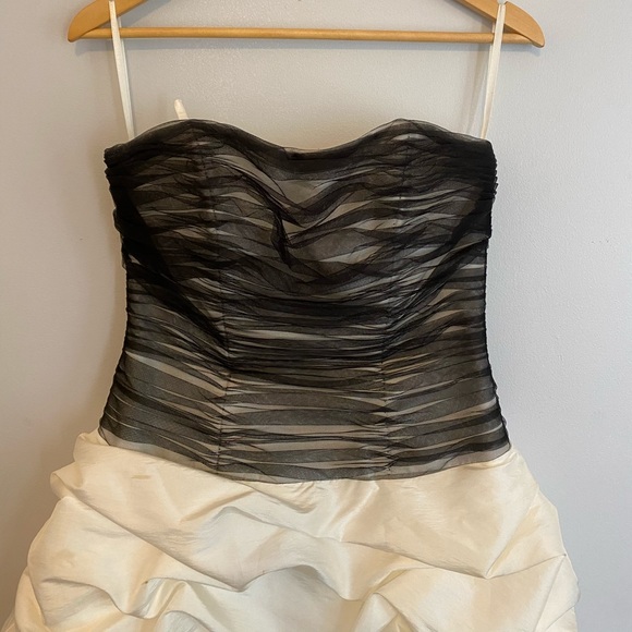 Impression Bridal Black and White Layer Dress - Picture 3 of 7